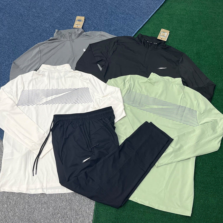 Conjunto Deportivo Manga Larga Seda Hielo | Secado Rápido Unisex