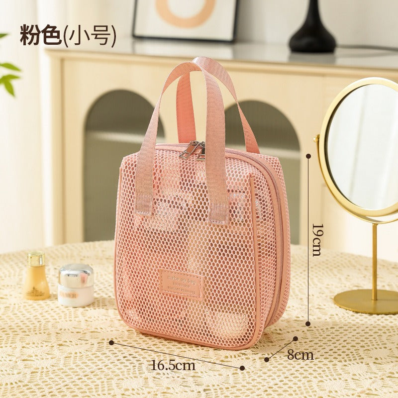 Bolsa Maquillaje Grande Portátil Mujer | Organizador Repelente Agua