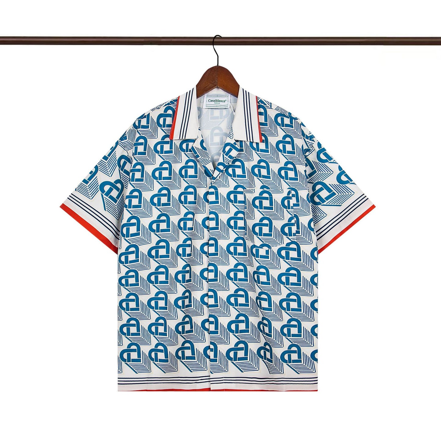 Set de camiseta de manga corta con letras de un partido de fútbol CASA de primavera/verano, jersey holgado y de moda para hombres
