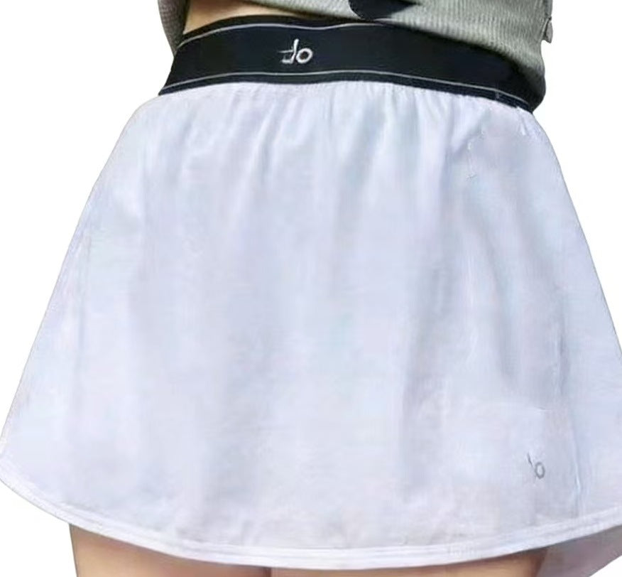 Aio mismo estilo 26 falda corta deportiva primavera/verano, falda de cintura alta antiexposición de cintura alta, falda fitness para correr, falda deportiva