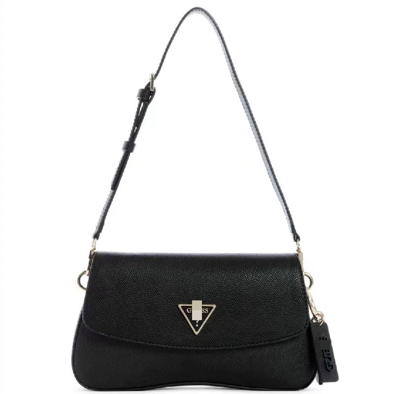 Moda europea y americana, nueva moda de colores sólidos con estampado curva retro, bolso de axila con colgantes de flores antiguas, bolso de mujer