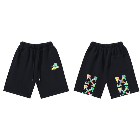 Pantalones Cortos Hombre Estampado Flecha Sueltos | LuxuryMarkt