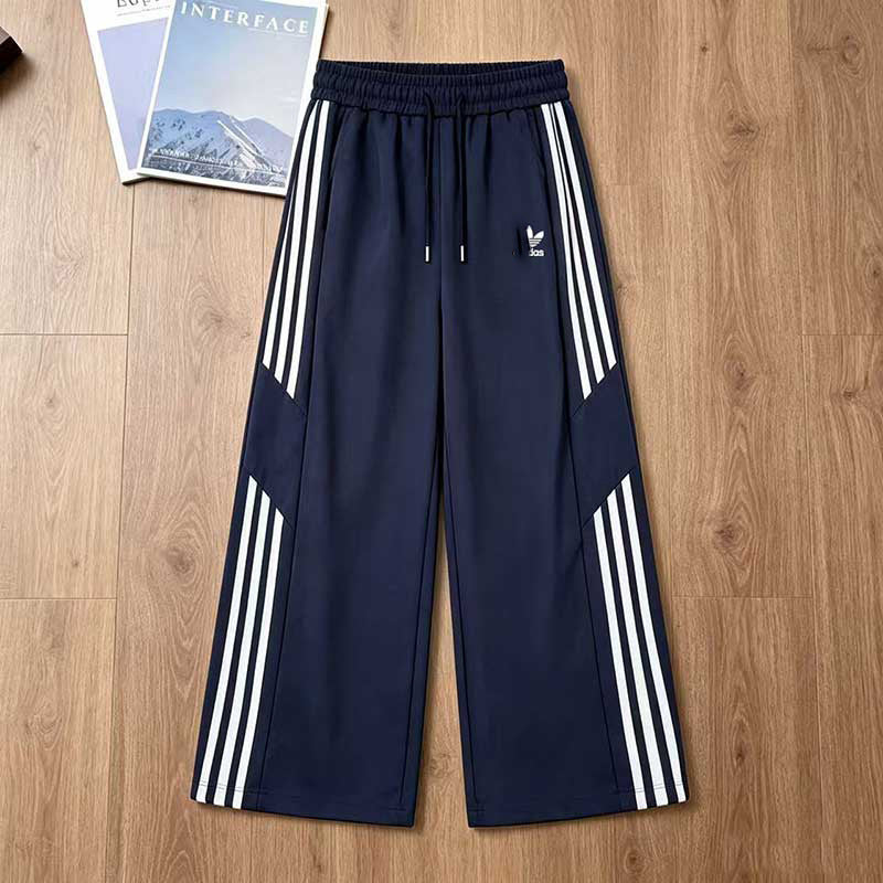 Three-Stripe Pants A | Casual Wide Leg