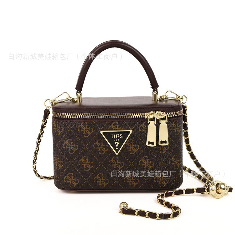 Nuevo monograma transfronterizo, bolsos de hombro sencillo de gran venta, 25 bolsos de cadena modernos y versátiles para mujer
