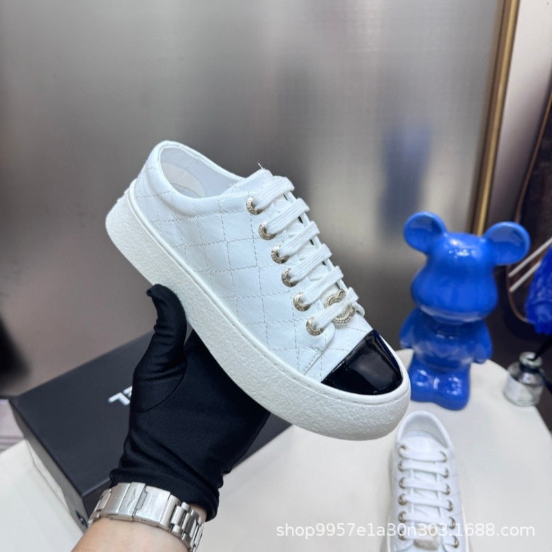 Zapatillas Mujer Estilo Vaca Bloques Color | Casual Baja
