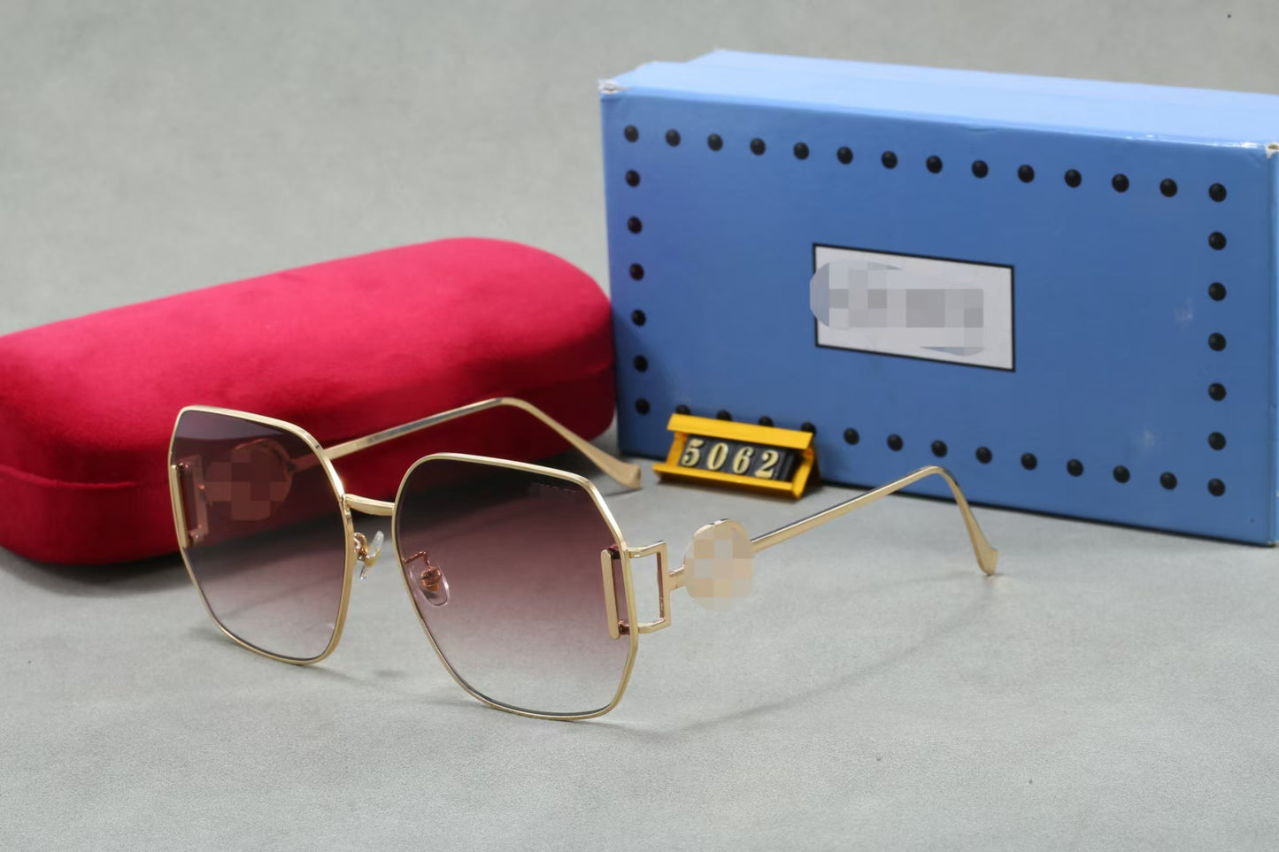 2025 Nueva gafas de sol de lujo ligeras de moda europea y americana para mujer, gafas de sol de estilo callejero de lujo al aire libre al por mayor transfronteriza