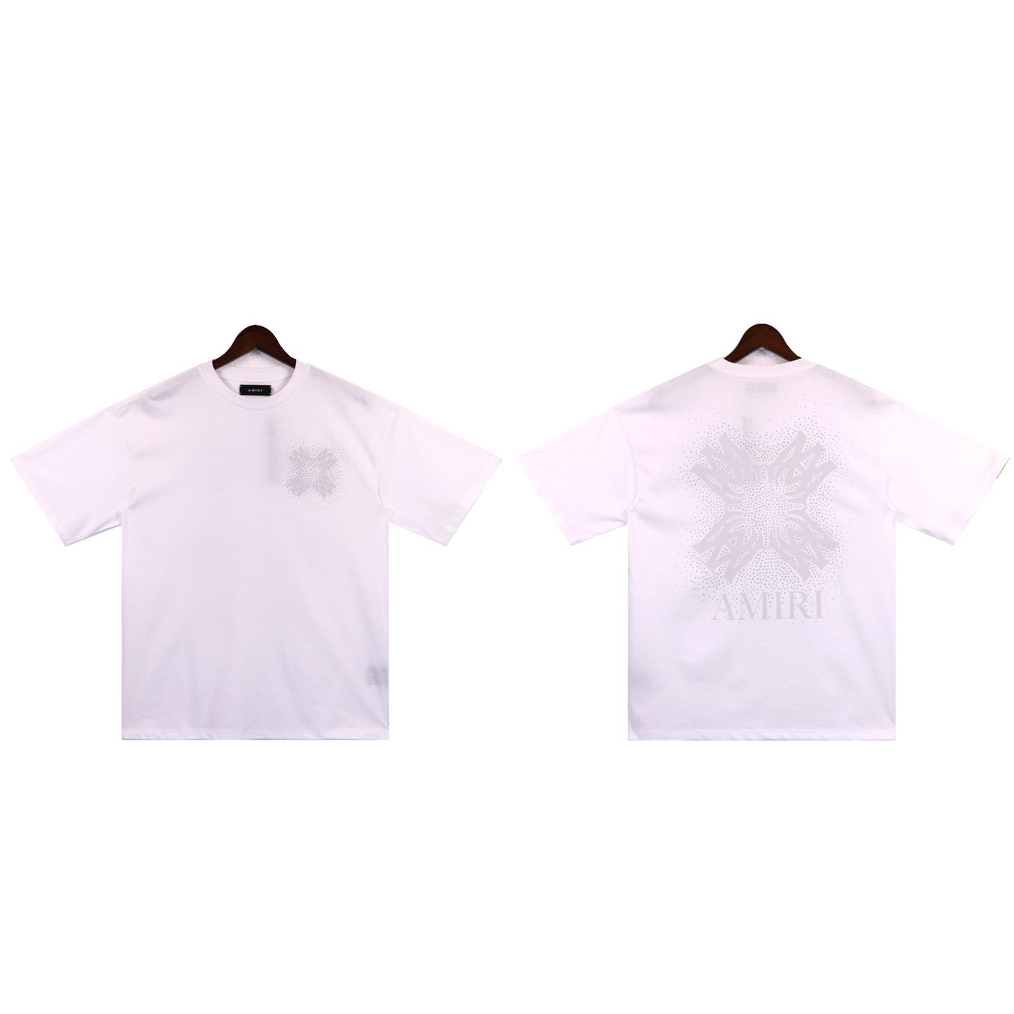 2024 Verano 2024 AM1R1 ICON Letter Totem Letter Totem Pattern Coconut Tree T-shirt Unisex
