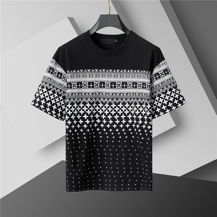 Versión correcta de 2026 de la nueva camiseta ligera de lujo de verano, camiseta de manga corta de cuello redondo y versátil para hombres y mujeres, países extranjeros de Europa y Estados Unidos