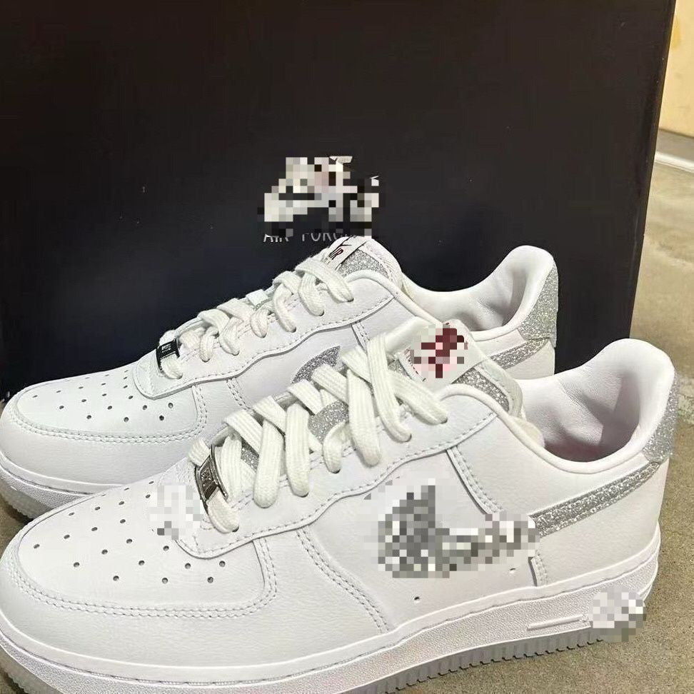 AF1 White and Grey Sneakers | Low Unisex Design