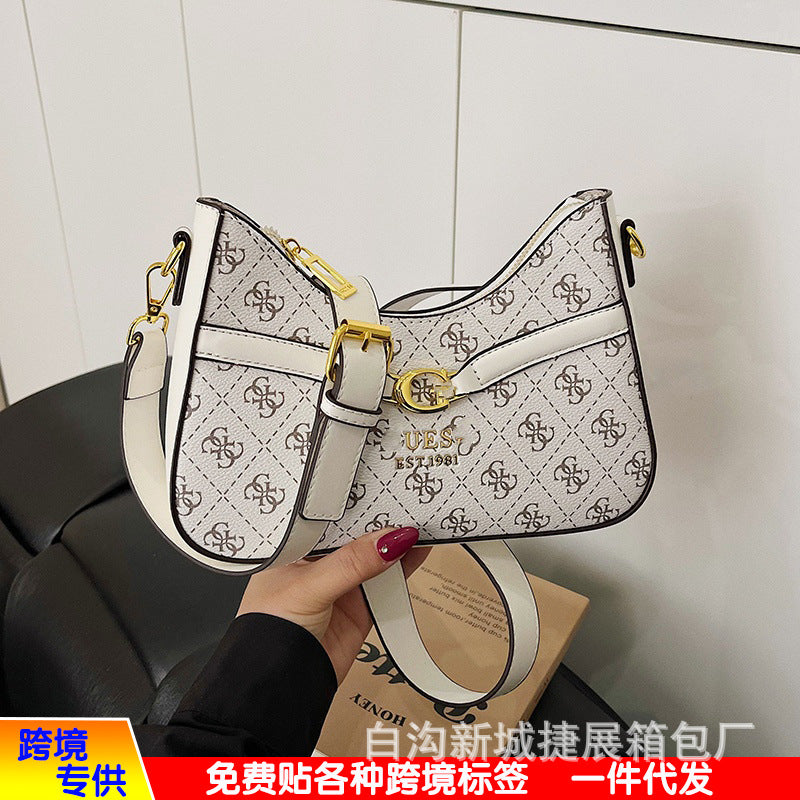 El bolso cruzado de monograma de alta gama de 2026 para mujer de un solo hombro de tendencia y muy vendido de moda para mujer