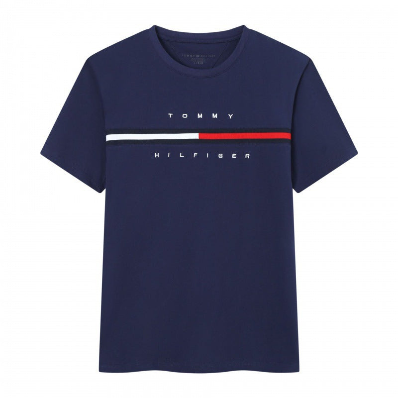 Tommy Men's Casual Short Sleeve T-Shirt | Summer Crew Neck