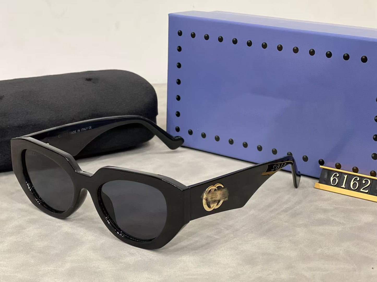 Nuevas gafas personalizadas de moda retro con ojo de gato europeas y americanas, gafas unisex bloqueadoras de UV INS