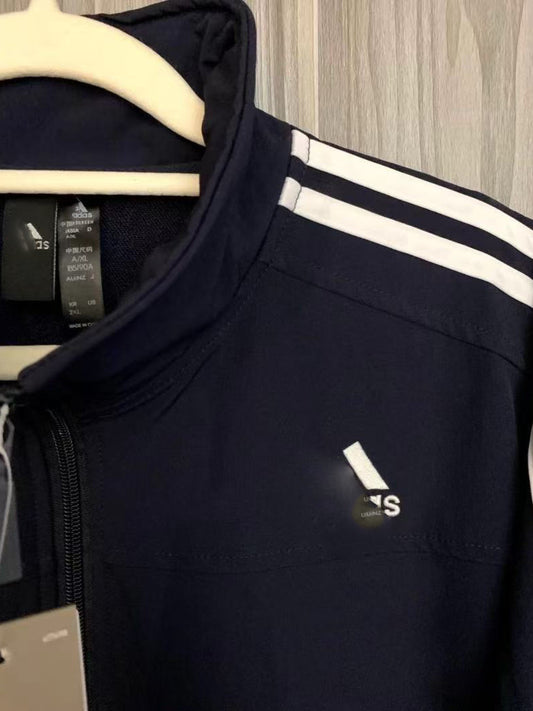 Ensemble classique transfrontalier QQ style sucré, veste ample de printemps/automne à col montant pour hommes et femmes, pantalon de sport, ensemble de sport deux pièces