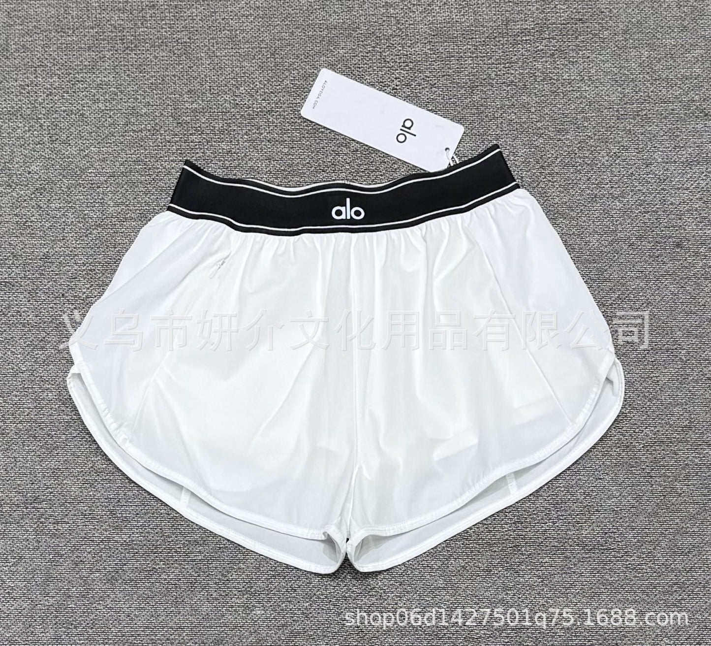 Nuevos pantalones cortos de yoga transfronterizos estilo AL, pantalones cortos tejidos, pantalones deportivos de mujer, pantalones cortos de yoga elásticos para correr