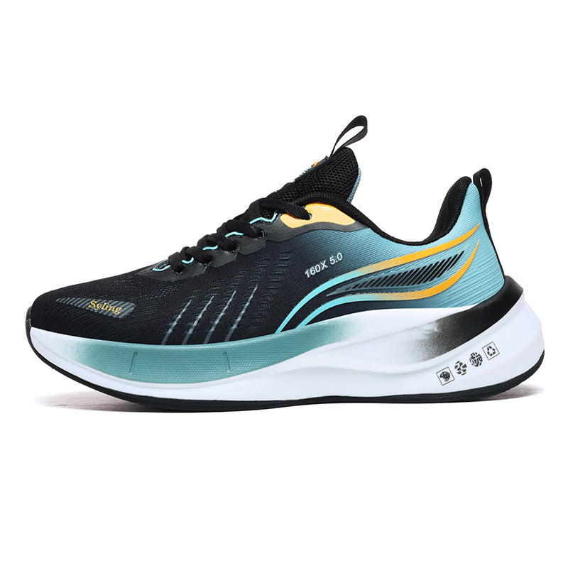 Zapatillas de correr ultraligeras Jaka transpirables con placa de carbono por pareja de zapatillas deportivas de medición física para estudiantes de carreras al aire libre para hombres