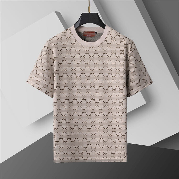 Versión correcta de 2026 de la nueva camiseta ligera de lujo de verano, camiseta de manga corta de cuello redondo y versátil para hombres y mujeres, países extranjeros de Europa y Estados Unidos