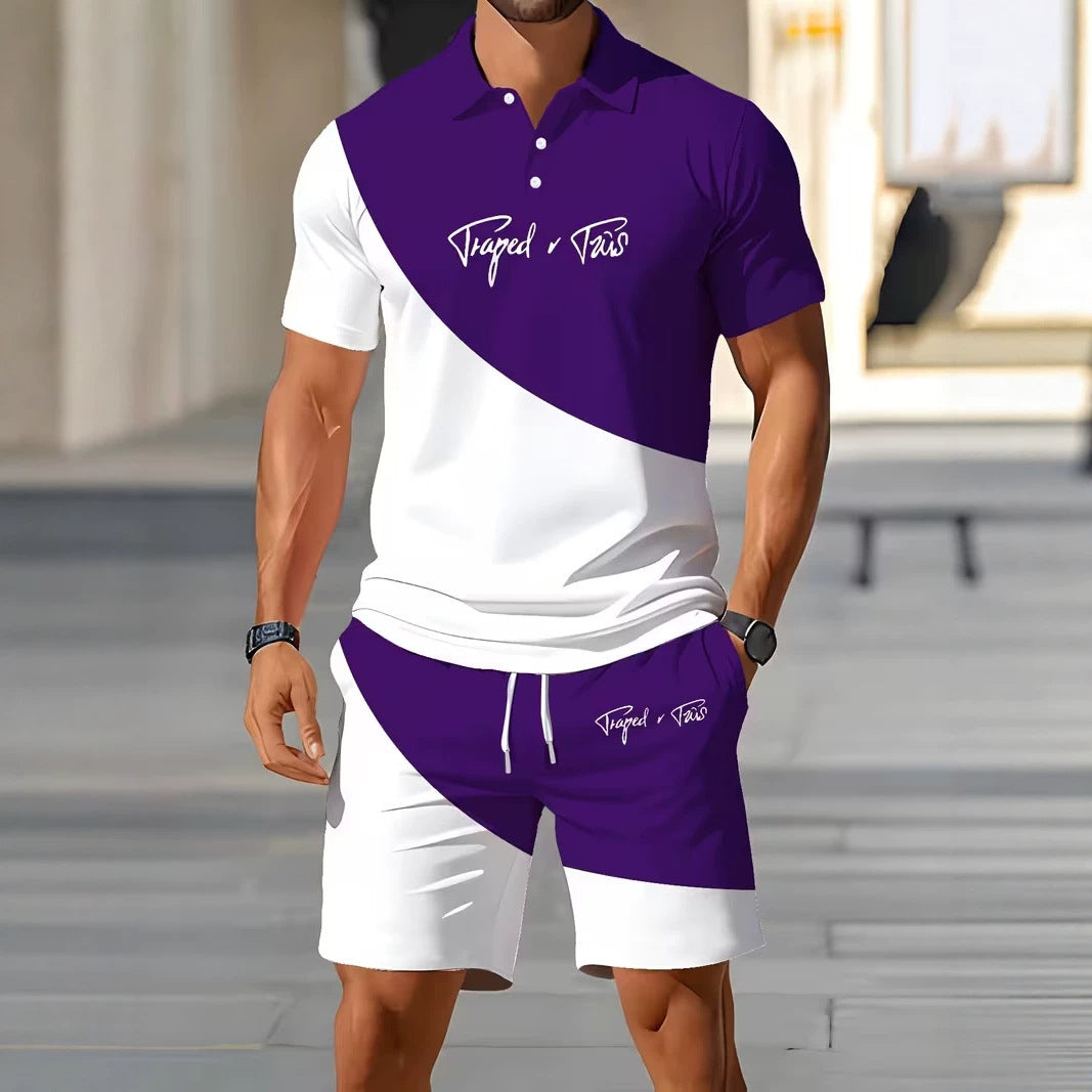Completo 3D manica corta + pantaloncini | Asciugatura rapida uomo Mix