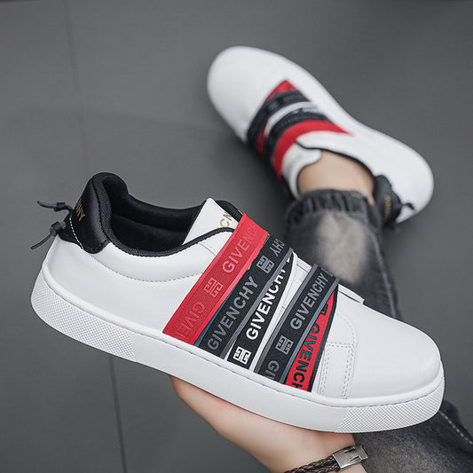 Zapatos de tabla portátiles y transpirables de marca para hombre, zapatos casuales para todas las estaciones, zapatillas de moda y modernas, correas de correa, zapatillas de viento Harajuku