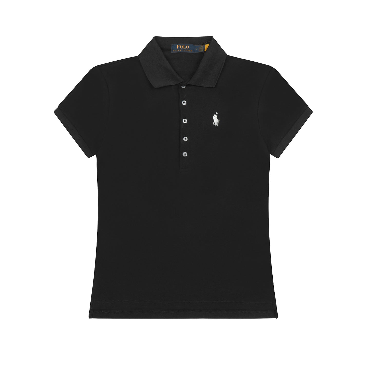 2024 Verano de moda 2024 Nuevo War Horse Camisa Polo Casual Sencilla de Cinco Botones Bordada para Mujer, Manga Corta