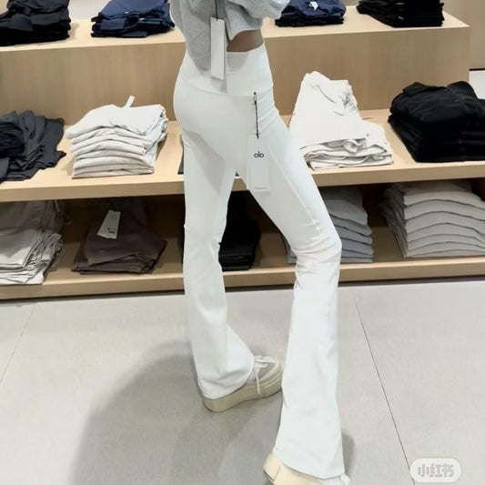 Pantalón Yoga Mujer AL | Microacampanado Y Talle Alto
