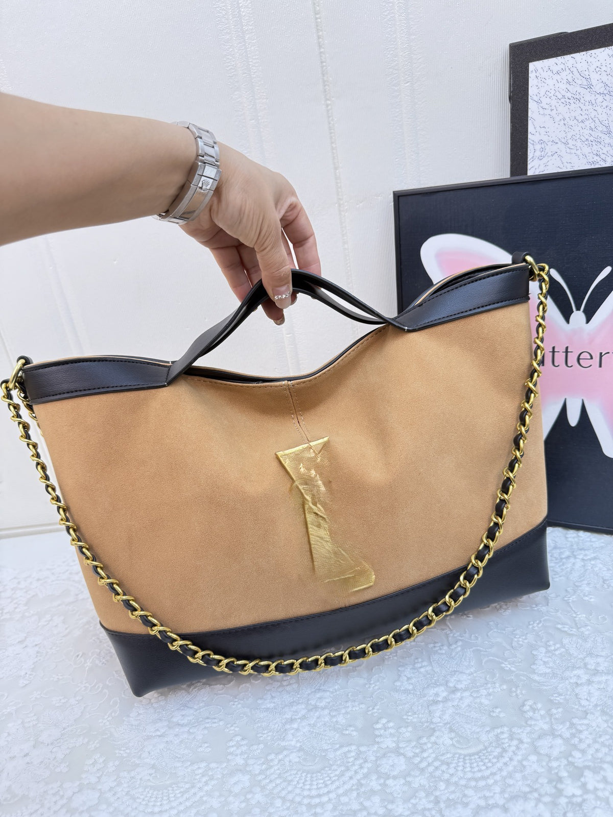 Women's Colorblock Bucket Bag | 2025 Niche Fashion Crossbody | No Box