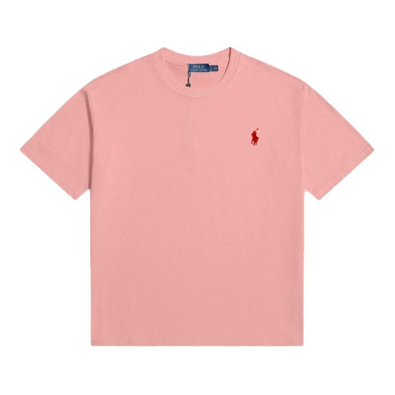 Klassisches RL-T-Shirt aus reiner Baumwolle für Herren | Rundhalsausschnitt Kurzarm Bestickt