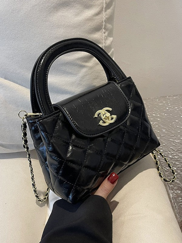 Bolso estilo Chanel de alta calidad para mujer, nuevo bolso casual cruzado con cadena de diamantes 2026, bolso de hombro versátil y de moda