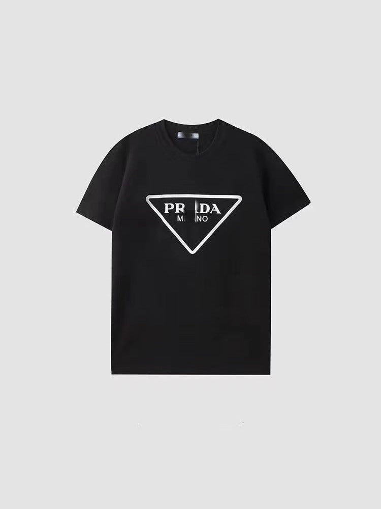 Camiseta unisex de manga corta de 260g de algodón puro de 260g con etiqueta triangular y camiseta de 260g disponible para dropshipping
