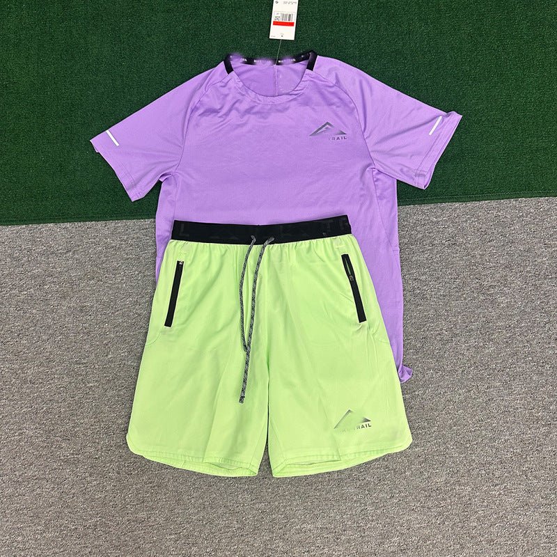 Conjunto Deportivo Hombre Manga Corta A | Running Transpirable Secado Rápido