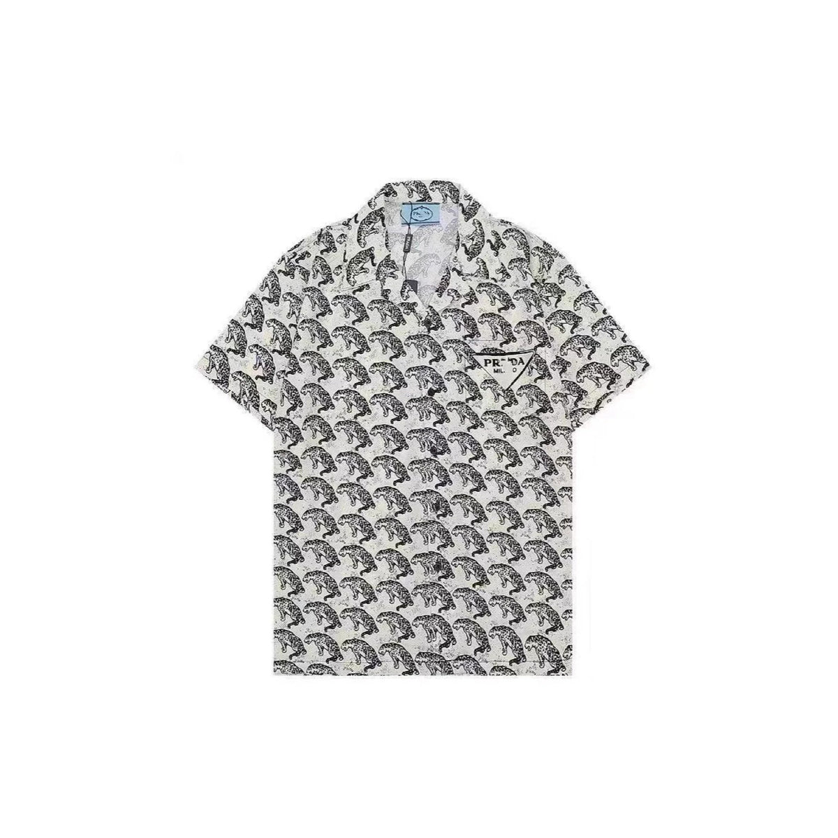 Chemise homme imprimée P | Col et boutons