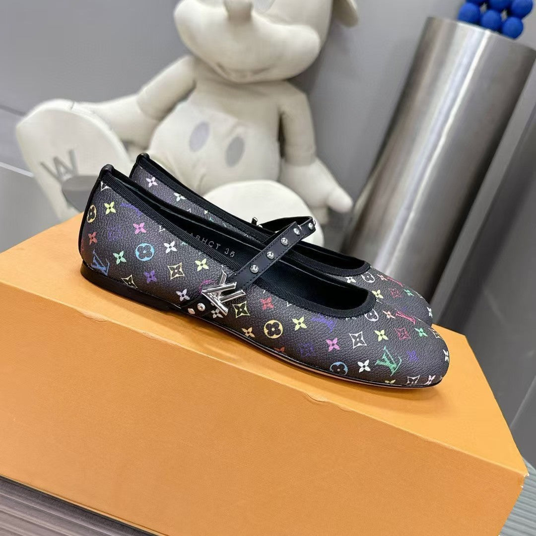 Zapatos Ballet Mary Jane Mujer | Hebilla Metálica Punta Redonda 2025