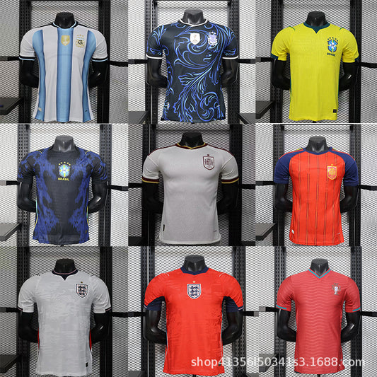 Camiseta de fútbol del Mundial 2026, Argentina, España, selección nacional de Brasil edición jugador, Mundial edición de jugador
