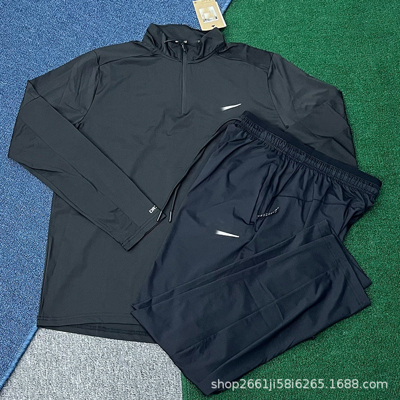 Conjunto Deportivo Manga Larga Seda Hielo | Secado Rápido Unisex