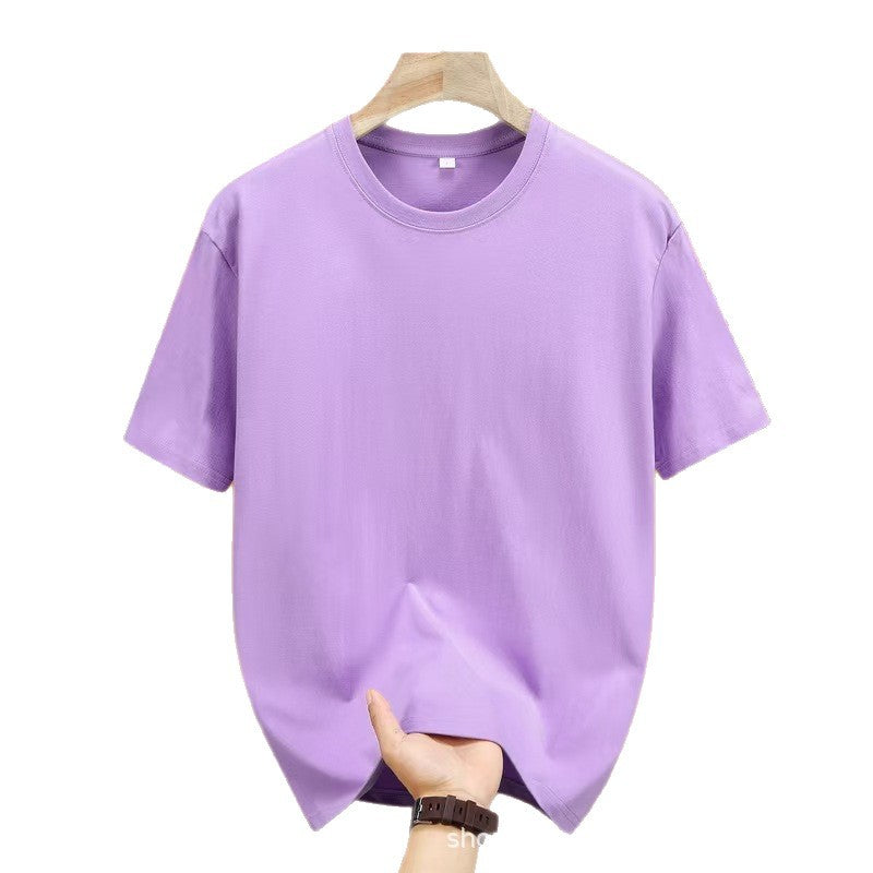 Camiseta Unisex Logo Pegatina Cuello Redondo Manga Corta