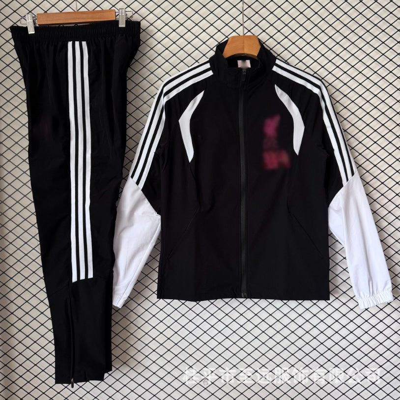 Veste brésilienne, coupe-vent à capuche, veste imperméable coupe-vent, usine d'articles de sport, vêtements d'entraînement de football en gros