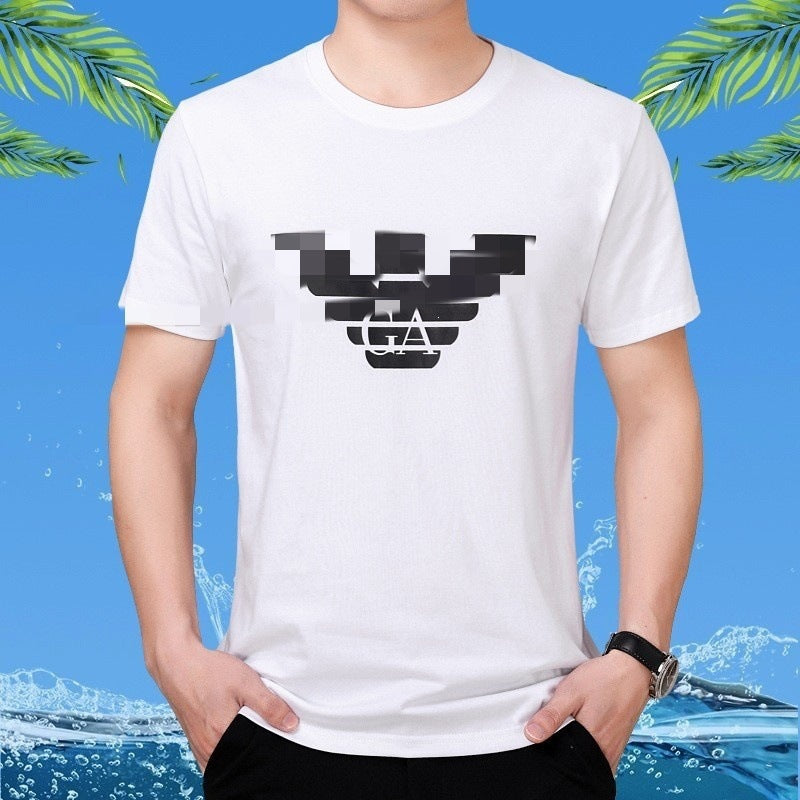 Nueva camiseta transfronteriza de manga corta con letras con letras casual y suelta de algodón puro para mujeres en la calle dropshipping