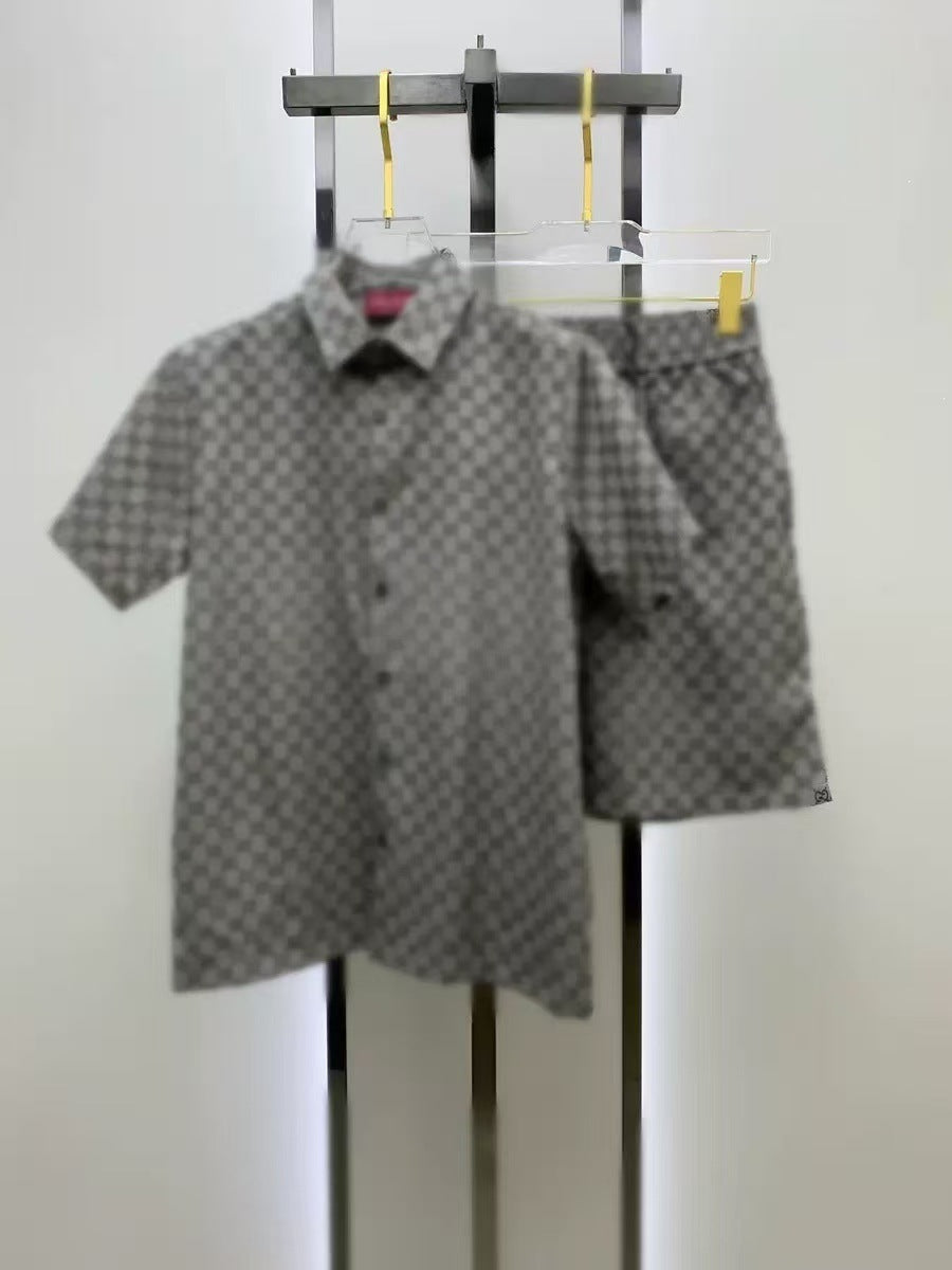 Conjunto Camisa y Pantalón Corto Hombre | Estilo Europeo Verano