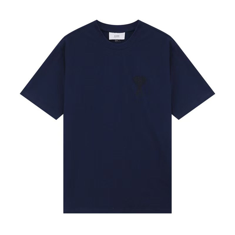 Camiseta Unisex Logo Pegatina Cuello Redondo Manga Corta