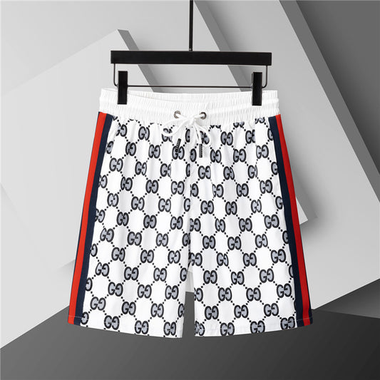 Verano 2025 Marcas de moda Comercio exterior Productos europeos Pantalones unisex casuales Pantalones de playa Letras impresas Secado rápido Moda Deportivo casual