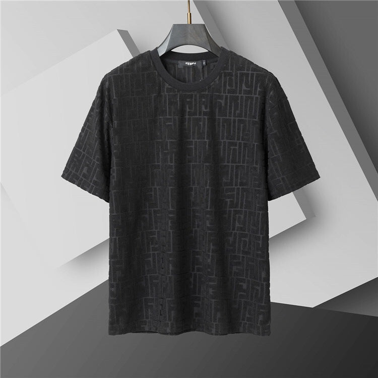 Camiseta de repuesto de algodón de lujo de alta gama transfronteriza, de manga corta de cuello redondo, moda veraniega, dropshipping casual versátil 1