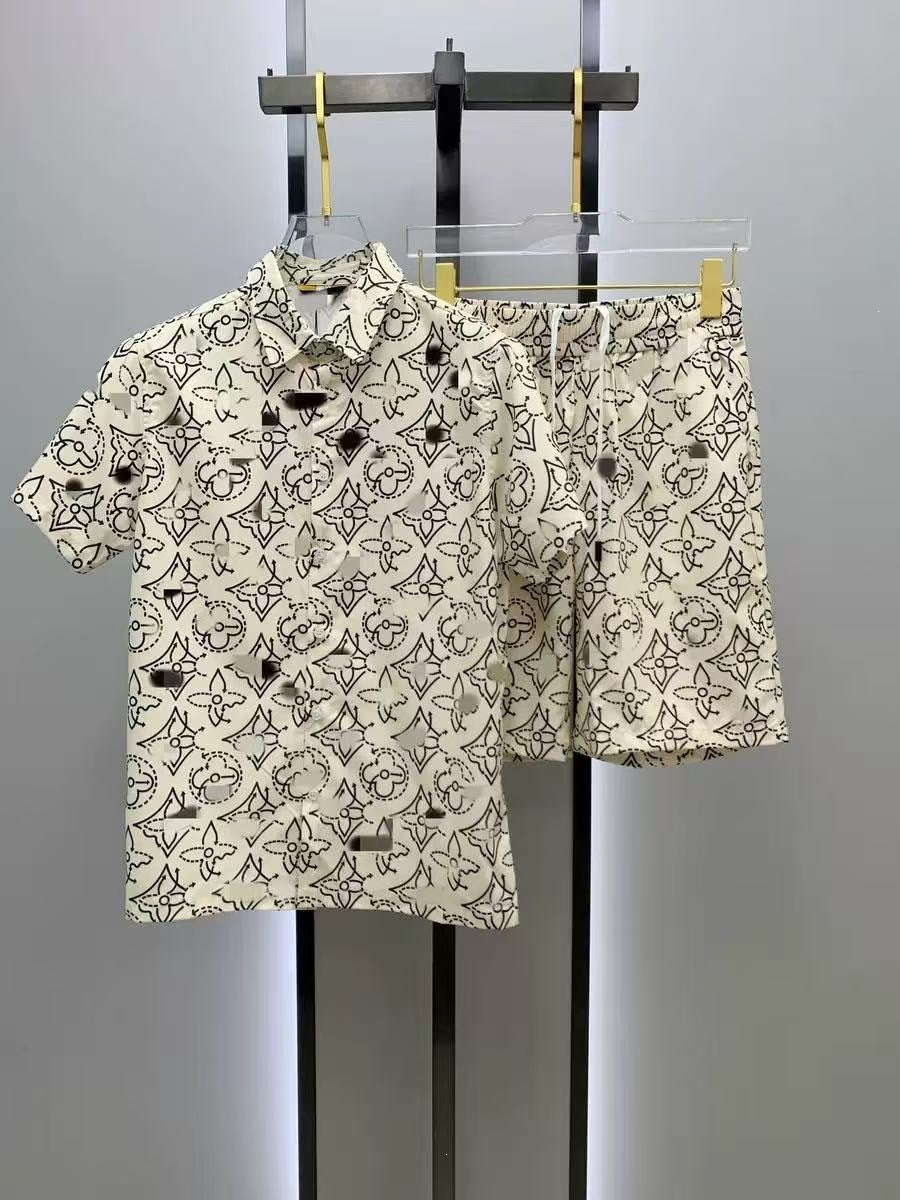 Conjunto Camisa y Pantalón Corto Hombre | Estilo Europeo Verano