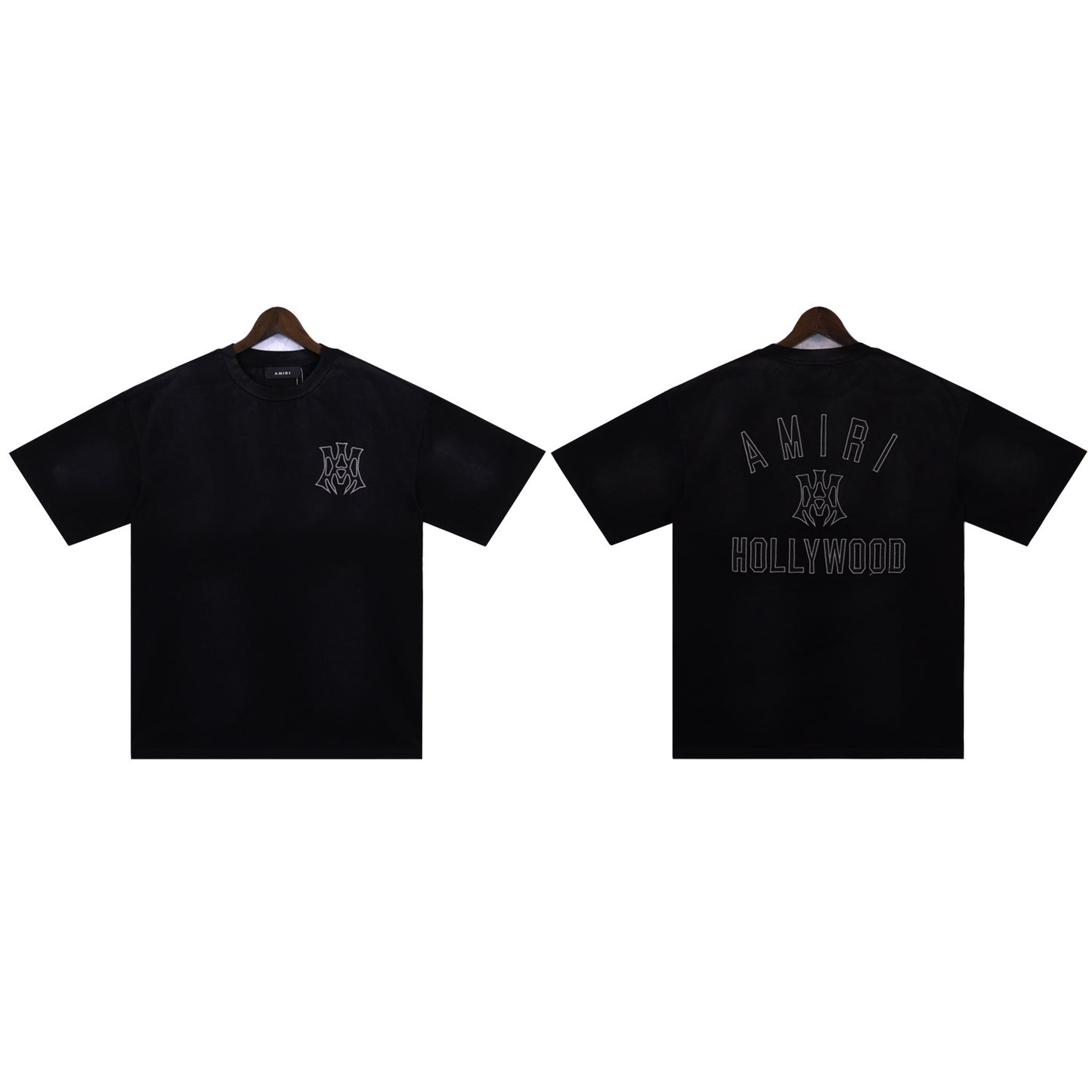 2024 Verano 2024 AM1R1 ICON Letter Totem Letter Totem Pattern Coconut Tree T-shirt Unisex