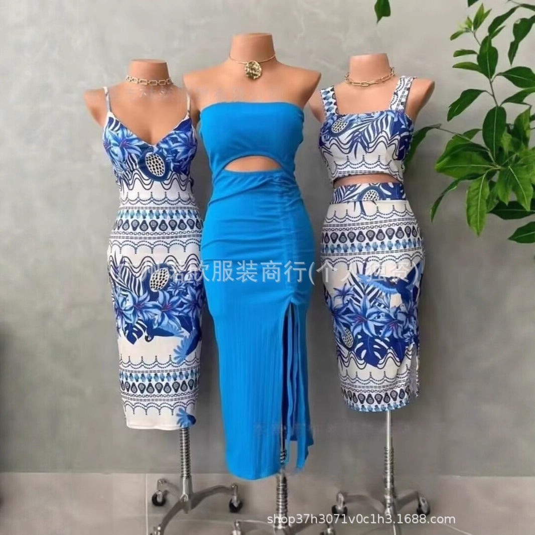 Comercio exterior, exportación, moda mayorista para damas visten con trece líneas de fuentes