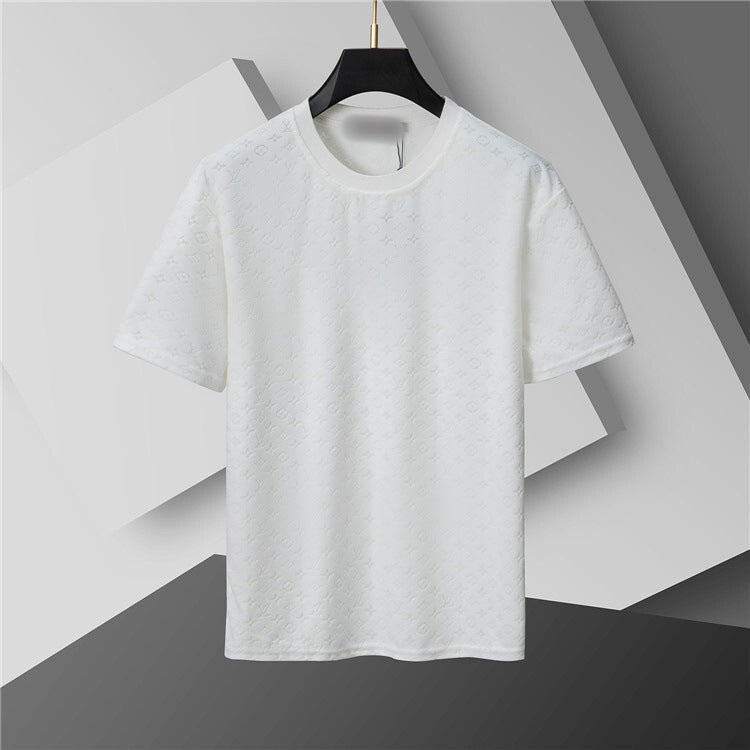 Versión correcta de 2026 de la nueva camiseta ligera de lujo de verano, camiseta de manga corta de cuello redondo y versátil para hombres y mujeres, países extranjeros de Europa y Estados Unidos