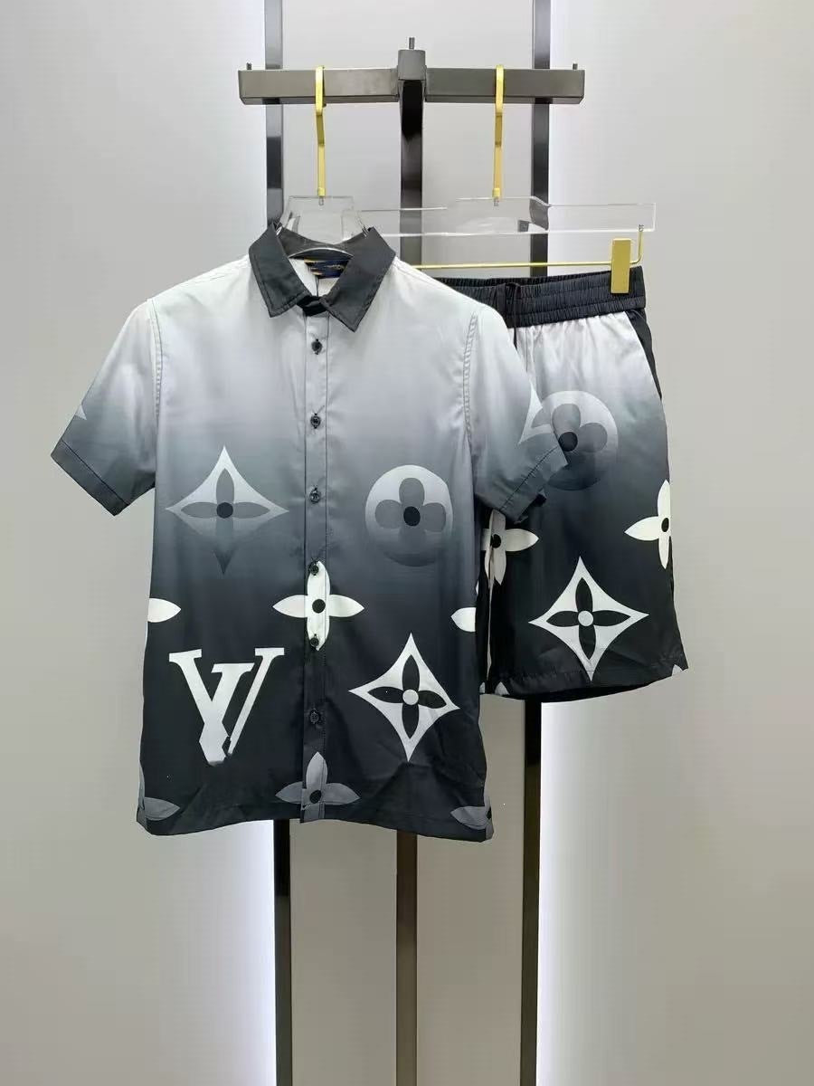 Conjunto Camisa y Pantalón Corto Hombre | Estilo Europeo Verano