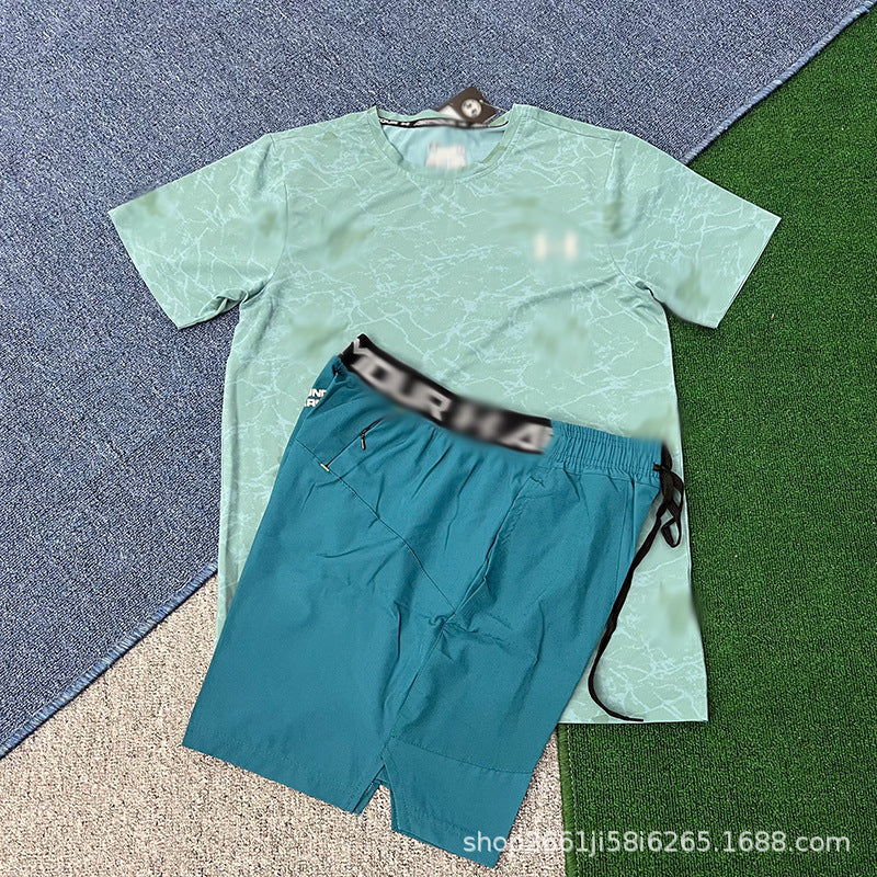 Nuevos deportes, atletismo, entrenamiento, carreras de verano masculinas y femeninas, deportes, fitness, trajes de manga corta, shorts de secado rápido, marea maratón