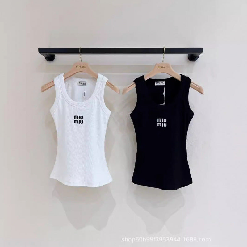 Women's Tank Top CE | Embroidered Letters