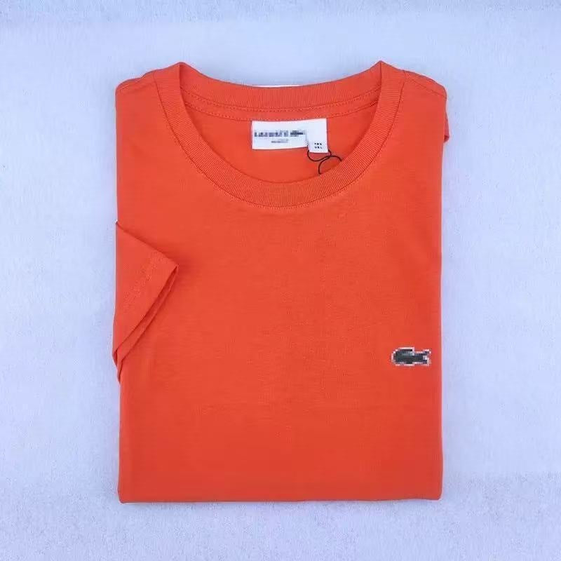 Camiseta Logo Pez Bordado Manga Corta Cuello Redondo