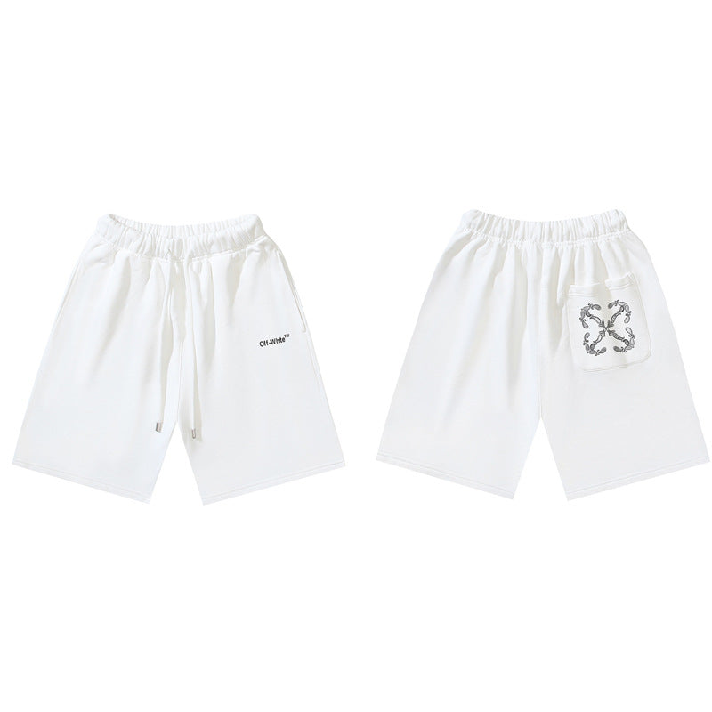 Pantalones Cortos Hombre Estampado Flecha Sueltos | LuxuryMarkt