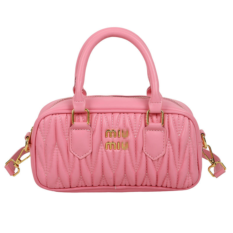 Bolso de bolos de alta gama y de moda cuidadosamente seleccionado, nuevo bolso Boston 2025, bolso cruzado versátil de hombro para mujer